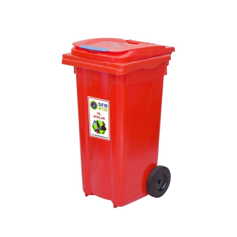 120 LT Çöp konteyner kırmızı