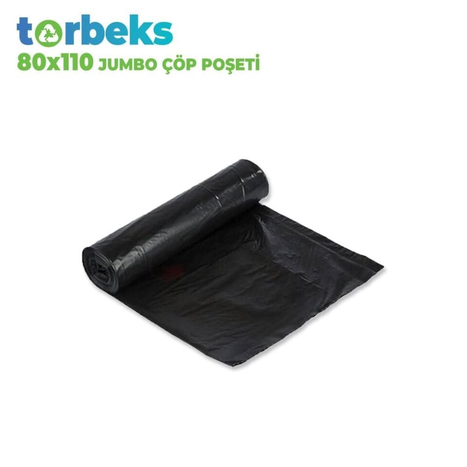 Endüstriyel Jumbo Çöp Torbası 80x110 600 gr - 10'lu Paket