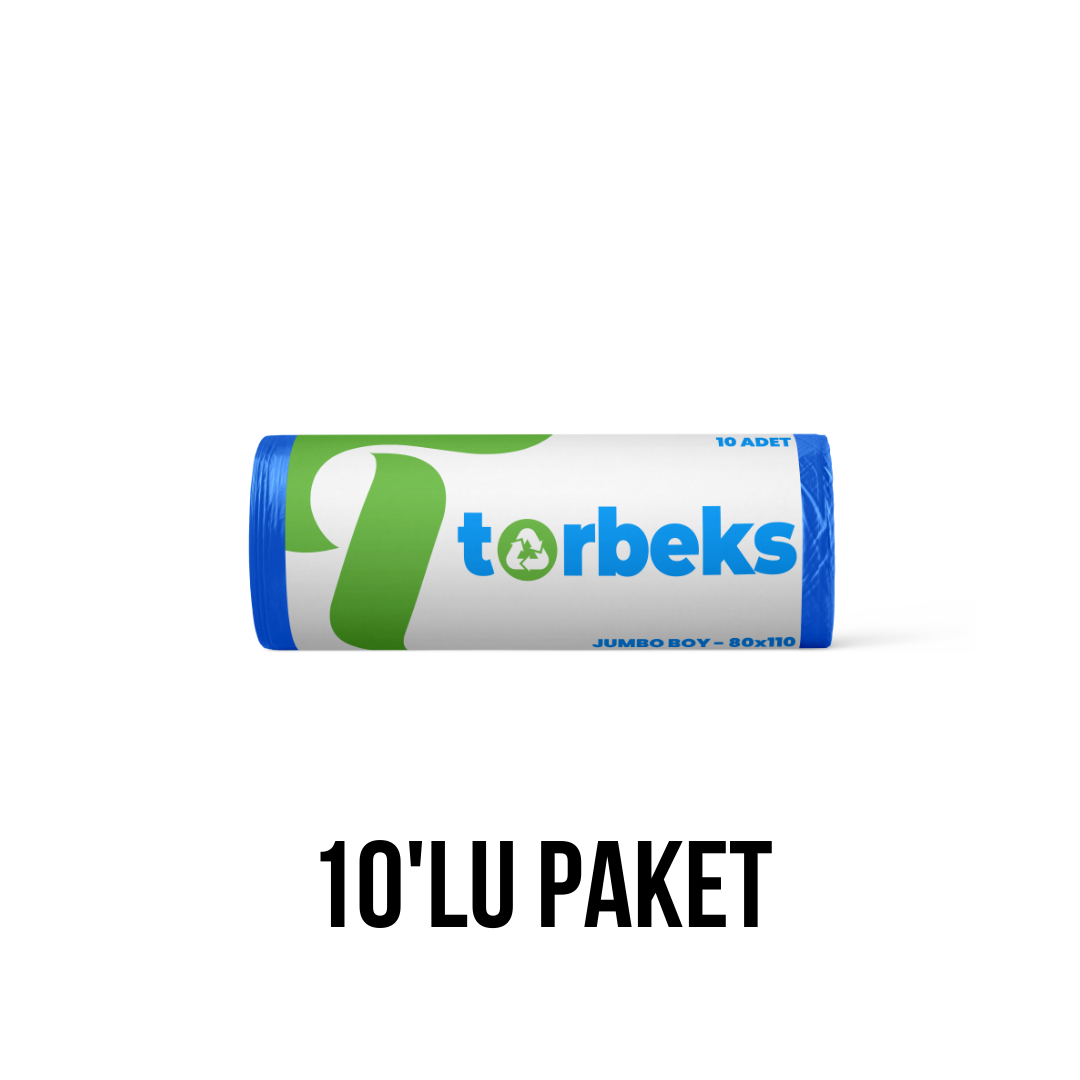 Endüstriyel Jumbo Çöp Torbası 80x110 700 gr - 10'lu Paket