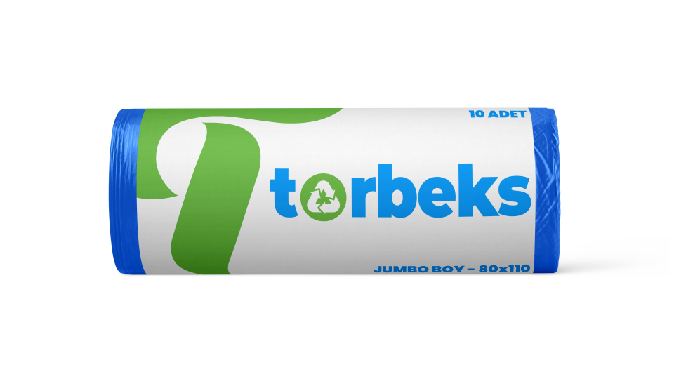 Standart jumbo boy Çöp torbası 80X110 300 Gr (mavi) - 20'li Paket