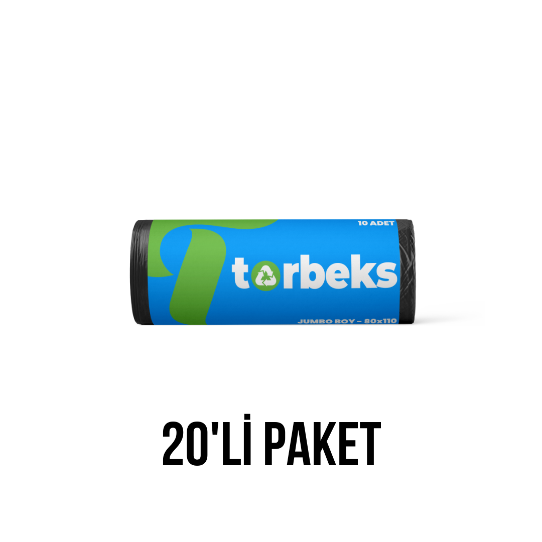 Standart Jumbo Boy Çöp Torbası 80X110 400 Gr - 20'li Paket