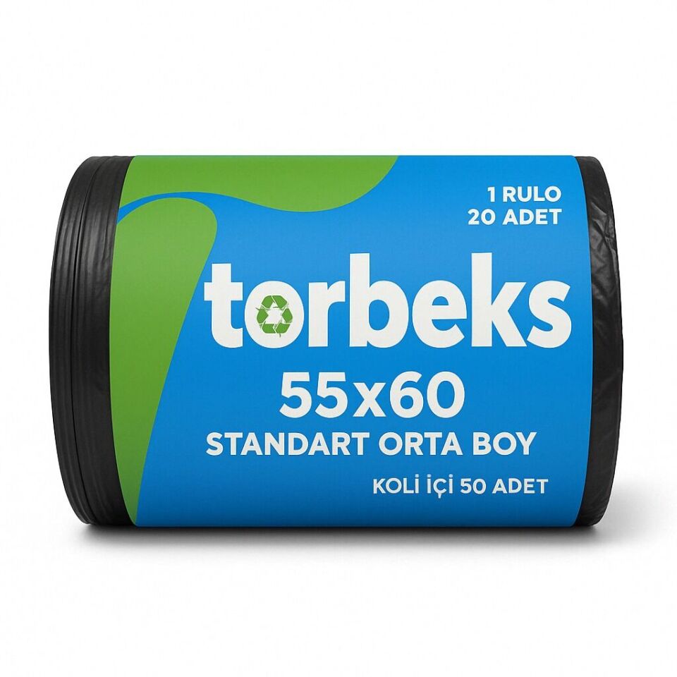 Standart Orta Boy Çöp Poşeti 55x60 - 5'li Paket