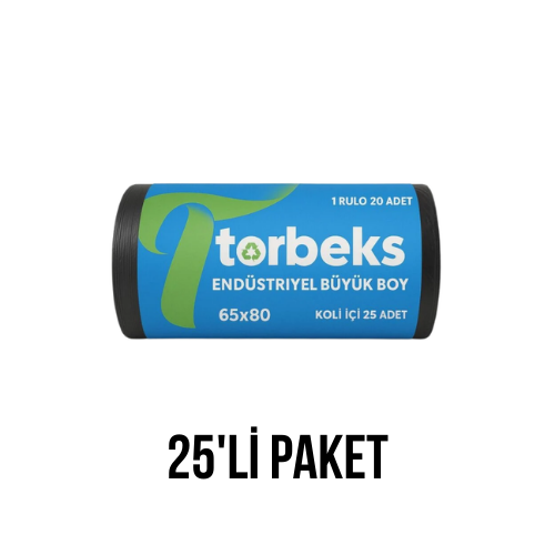 Endüstriyel Büyük Boy Çöp Poşeti 65x80 - 25'li Paket