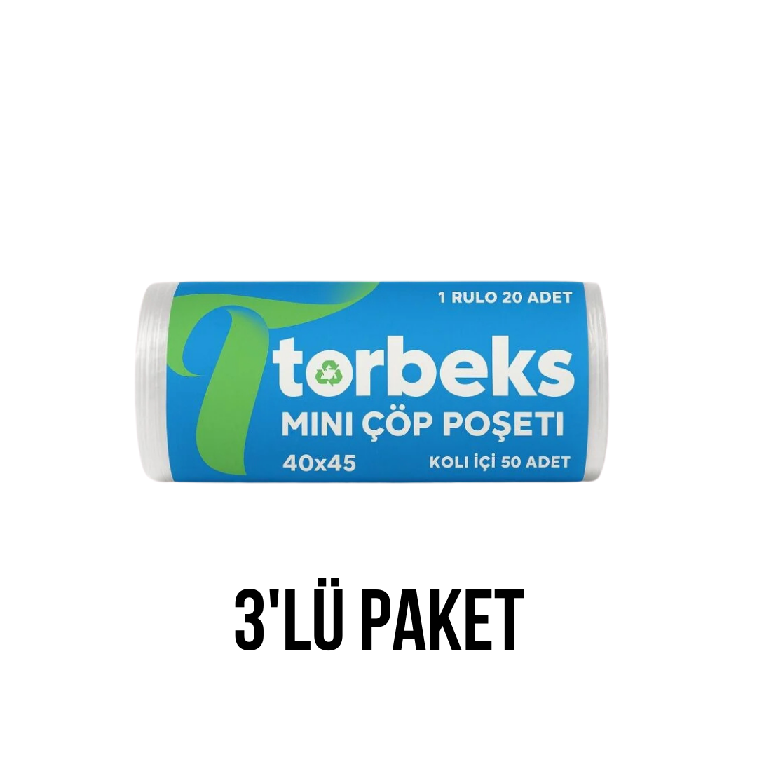 Mini Çöp Poşeti 40x45 - 3'lü Paket