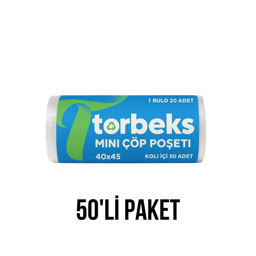 Mini Çöp Poşeti 40x45 - 50'li Paket
