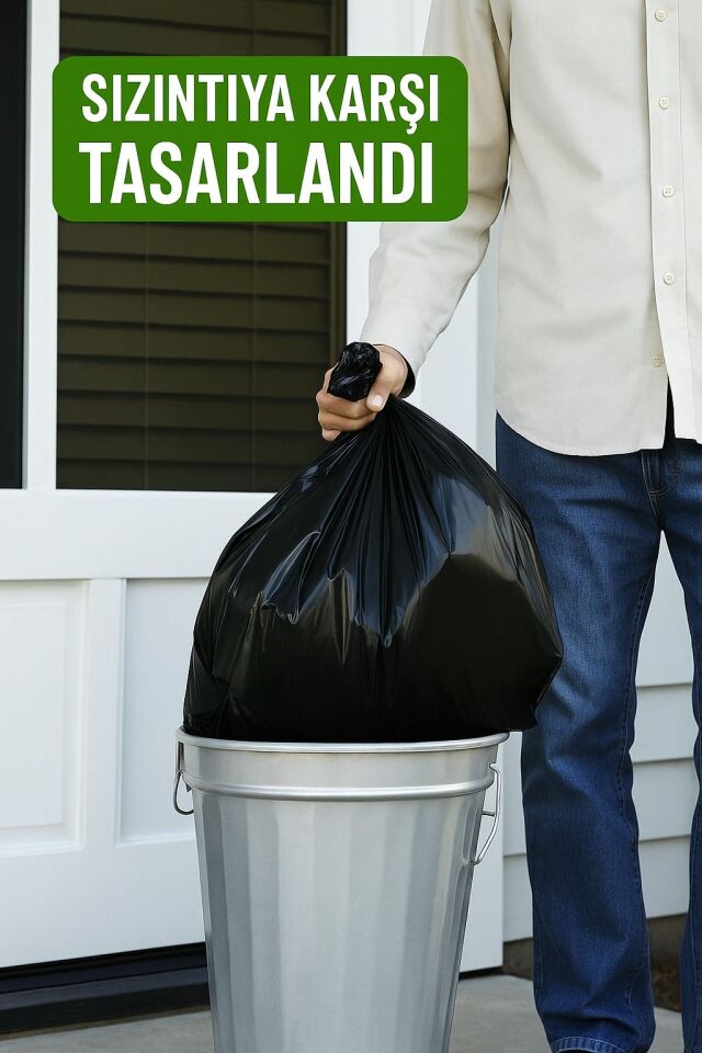 Tıbbi Atık Baskılı Orta Boy Çöp Torbası 55x60 - 20'li Paket 575g